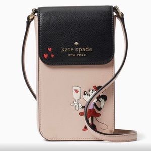NWT Disney x Kate Spade Minnie Mouse Leather Phone Crossbody Bag